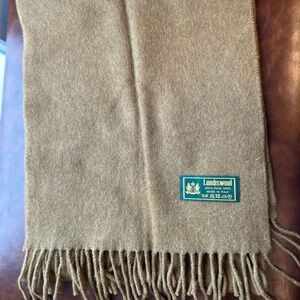 Lambswool beige Scarf made in Italy